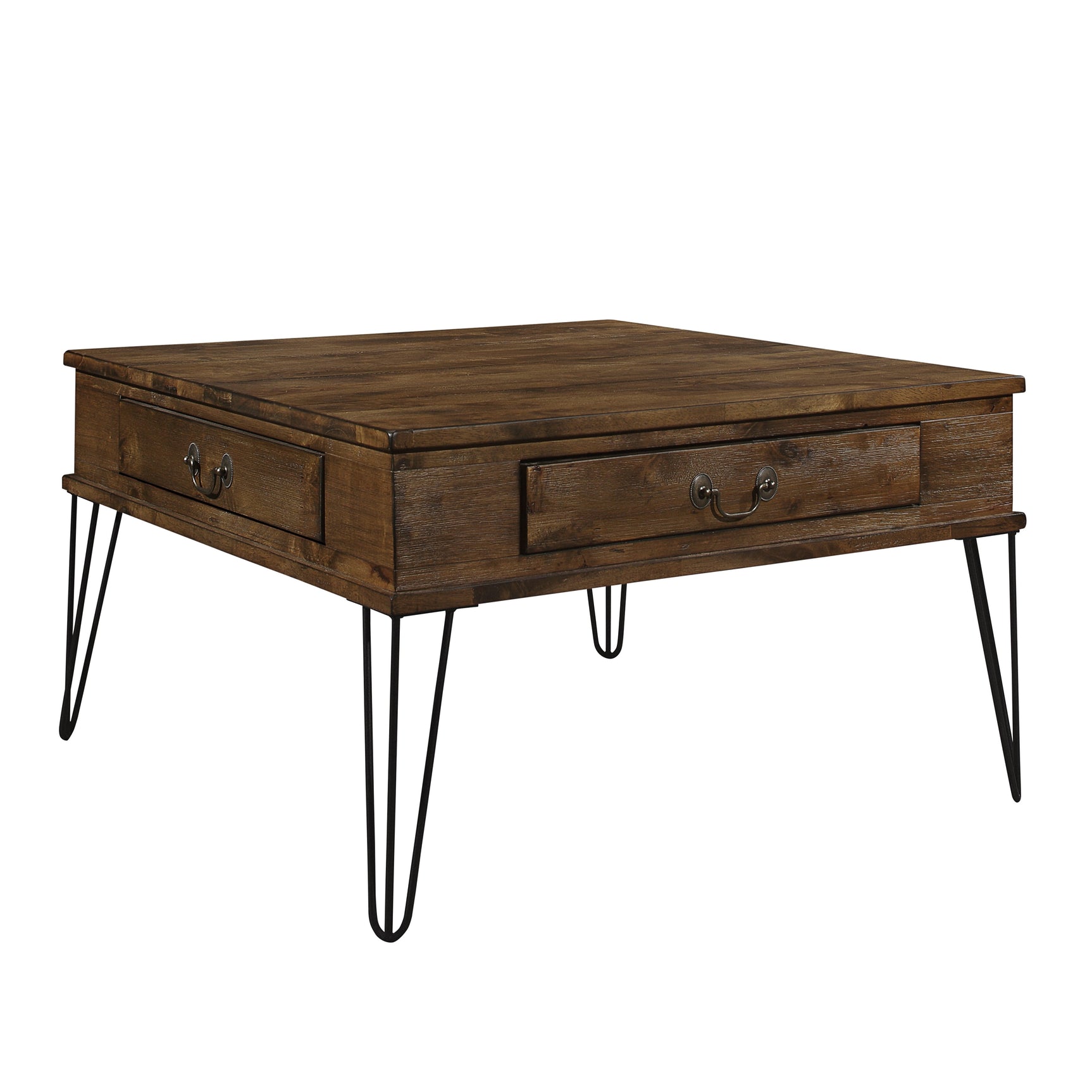 Shaffner Black/Brown Square Cocktail Table - Ornate Home