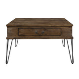 Shaffner Black/Brown Square Cocktail Table - Ornate Home