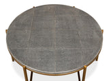 Shagreen Atelier Black Leather Coffee Table - Ornate Home