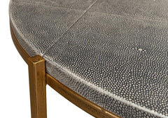 Shagreen Atelier Black Leather Coffee Table - Ornate Home