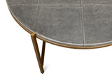 Shagreen Atelier Black Leather Coffee Table - Ornate Home