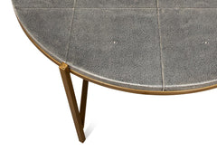 Shagreen Atelier Black Leather Coffee Table - Ornate Home