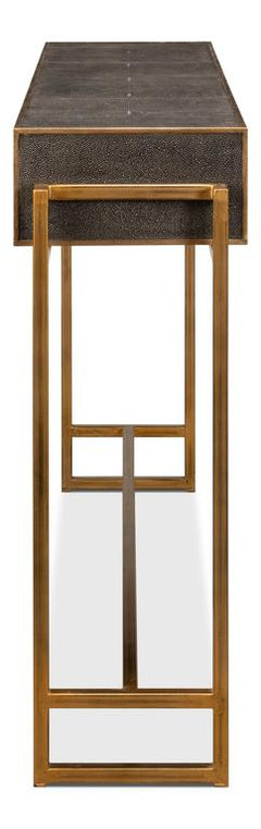 Shagreen Atelier Gold/Gray Console - Ornate Home