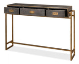 Shagreen Atelier Gold/Gray Console - Ornate Home
