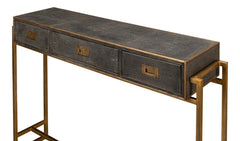 Shagreen Atelier Gold/Gray Console - Ornate Home