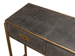 Shagreen Atelier Gold/Gray Console - Ornate Home