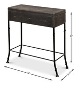 Shagreen Atelier Grey Leather Box On Stand - Ornate Home