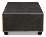 Shagreen Atelier Grey Leather Cocktail Table - Ornate Home