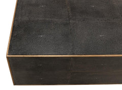 Shagreen Atelier Grey Leather Cocktail Table - Ornate Home