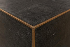 Shagreen Atelier Grey Leather Cocktail Table - Ornate Home