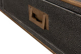 Shagreen Atelier Grey Leather Desk - Ornate Home