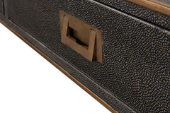 Shagreen Atelier Grey Leather Desk - Ornate Home