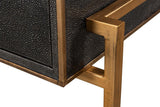 Shagreen Atelier Grey Leather Desk - Ornate Home