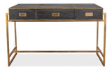 Shagreen Atelier Grey Leather Desk - Ornate Home