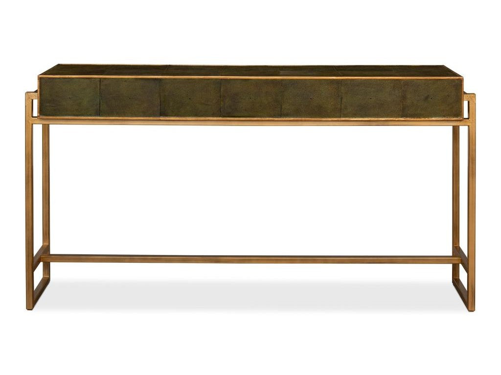 Shagreen Green Console Table - Ornate Home