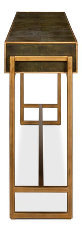 Shagreen Green Console Table - Ornate Home