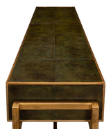 Shagreen Green Console Table - Ornate Home