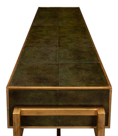 Shagreen Green Console Table - Ornate Home