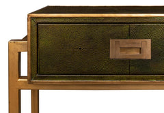 Shagreen Green Console Table - Ornate Home