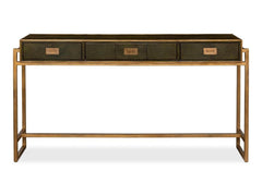 Shagreen Green Console Table - Ornate Home