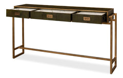 Shagreen Green Console Table - Ornate Home