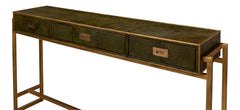 Shagreen Green Console Table - Ornate Home