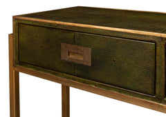 Shagreen Green Console Table - Ornate Home