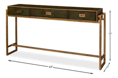 Shagreen Green Console Table - Ornate Home