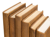 Shagreen Library Brown Books (Set of 12) - Ornate Home