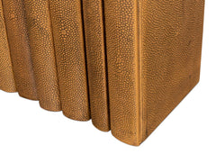 Shagreen Library Brown Books (Set of 12) - Ornate Home