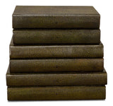 Shagreen Library Green Books (Set of 12) - Ornate Home