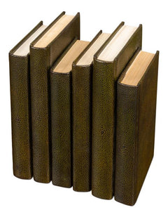 Shagreen Library Green Books (Set of 12) - Ornate Home