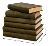 Shagreen Library Green Books (Set of 12) - Ornate Home