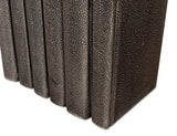 Shagreen Library Grey Books (Set of 12) - Ornate Home