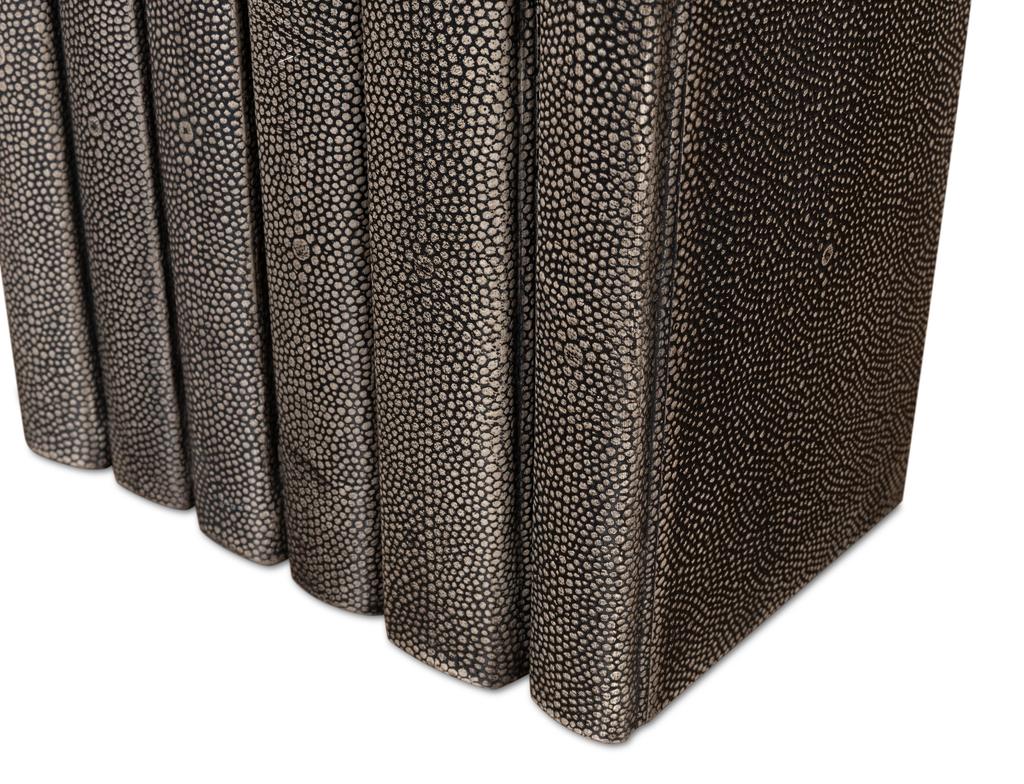 Shagreen Library Grey Books (Set of 12) - Ornate Home