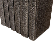 Shagreen Library Grey Books (Set of 12) - Ornate Home