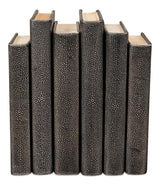 Shagreen Library Grey Books (Set of 12) - Ornate Home