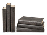 Shagreen Library Grey Books (Set of 12) - Ornate Home