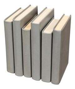 Shagreen Library Grey Books (Set of 12) - Ornate Home