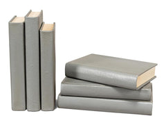 Shagreen Library Grey Books (Set of 12) - Ornate Home