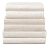 Shagreen Library White Books (Set of 12) - Ornate Home