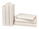 Shagreen Library White Books (Set of 12) - Ornate Home