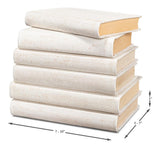 Shagreen Library White Books (Set of 12) - Ornate Home