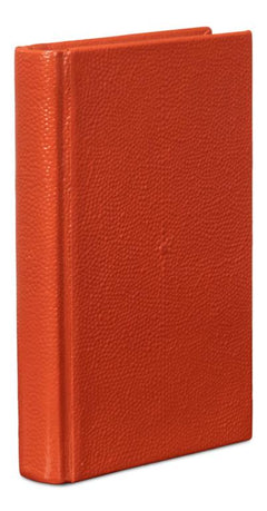Shagreen Orange Books (Set of 12) - Ornate Home