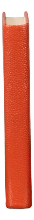 Shagreen Orange Books (Set of 12) - Ornate Home
