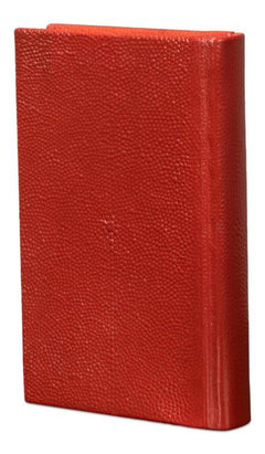 Shagreen Red Books (Set of 12) - Ornate Home