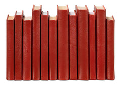 Shagreen Red Books (Set of 12) - Ornate Home