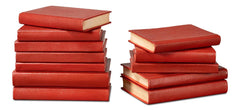 Shagreen Red Books (Set of 12) - Ornate Home