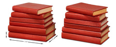 Shagreen Red Books (Set of 12) - Ornate Home