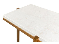 Shagreen White Console Table - Ornate Home